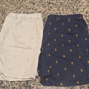 100% Cotton Mens Patterned Shorts Set Size 2X